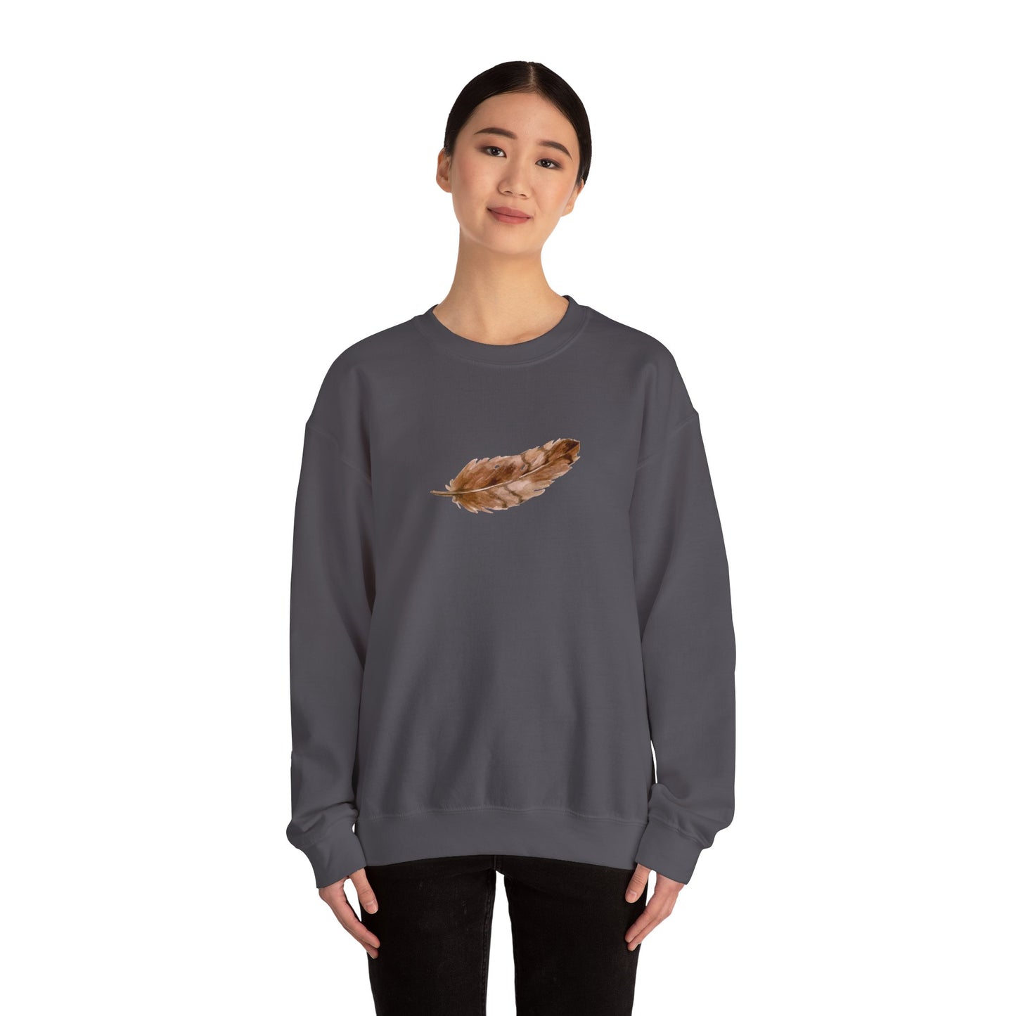 Brown Feather Sweatshirt