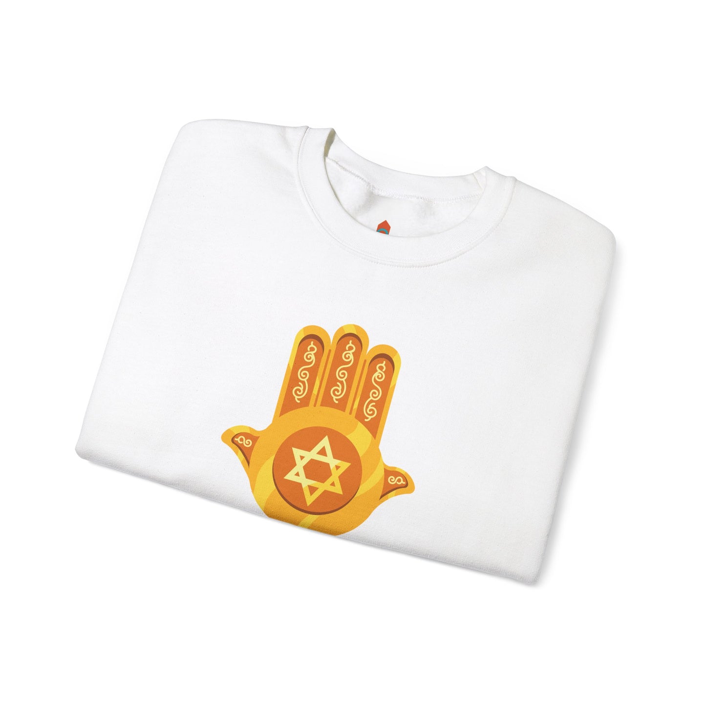 Golden Hamsa Hand with Star of David Sweatshirt