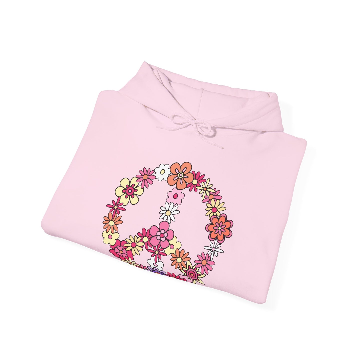 Peace Sign made from Flowers Hoodie