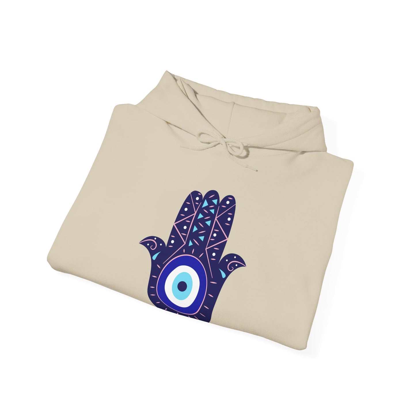 Blue Hamsa Hand Hoodie