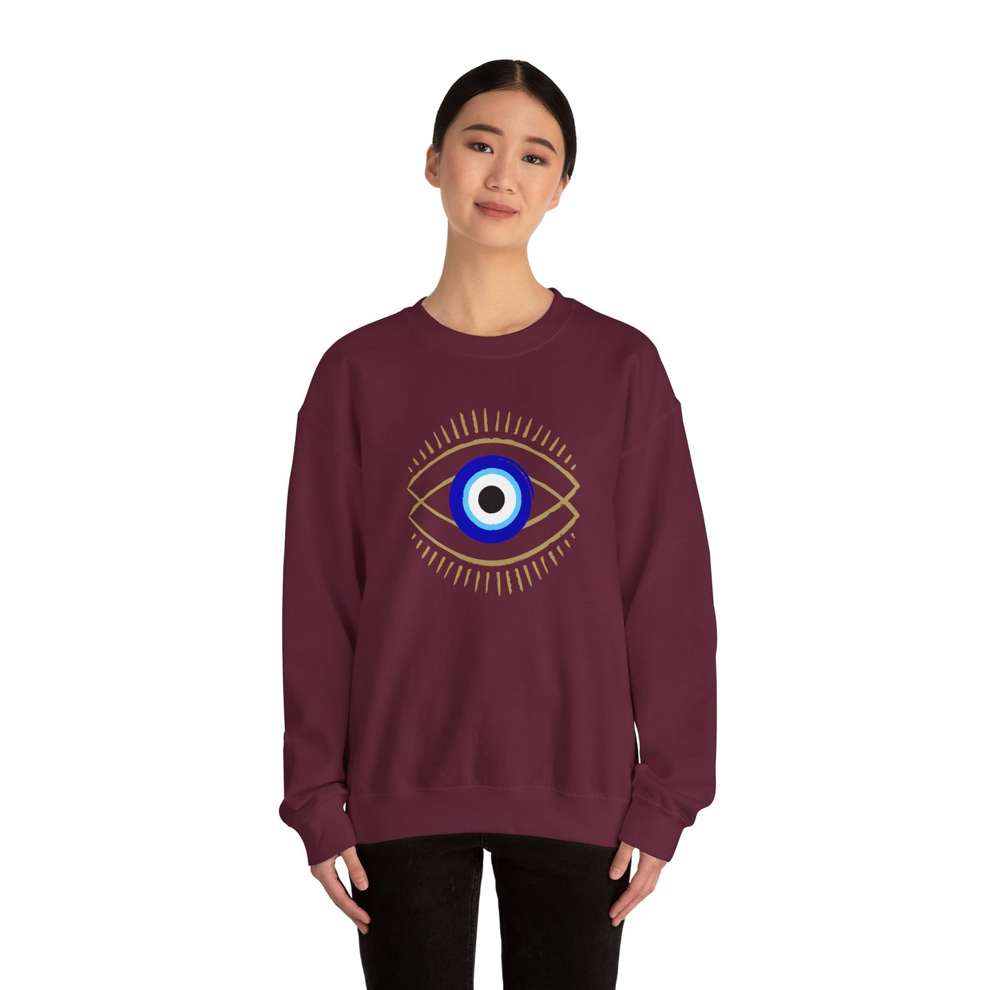 Blue Evil Eye Sweatshirt