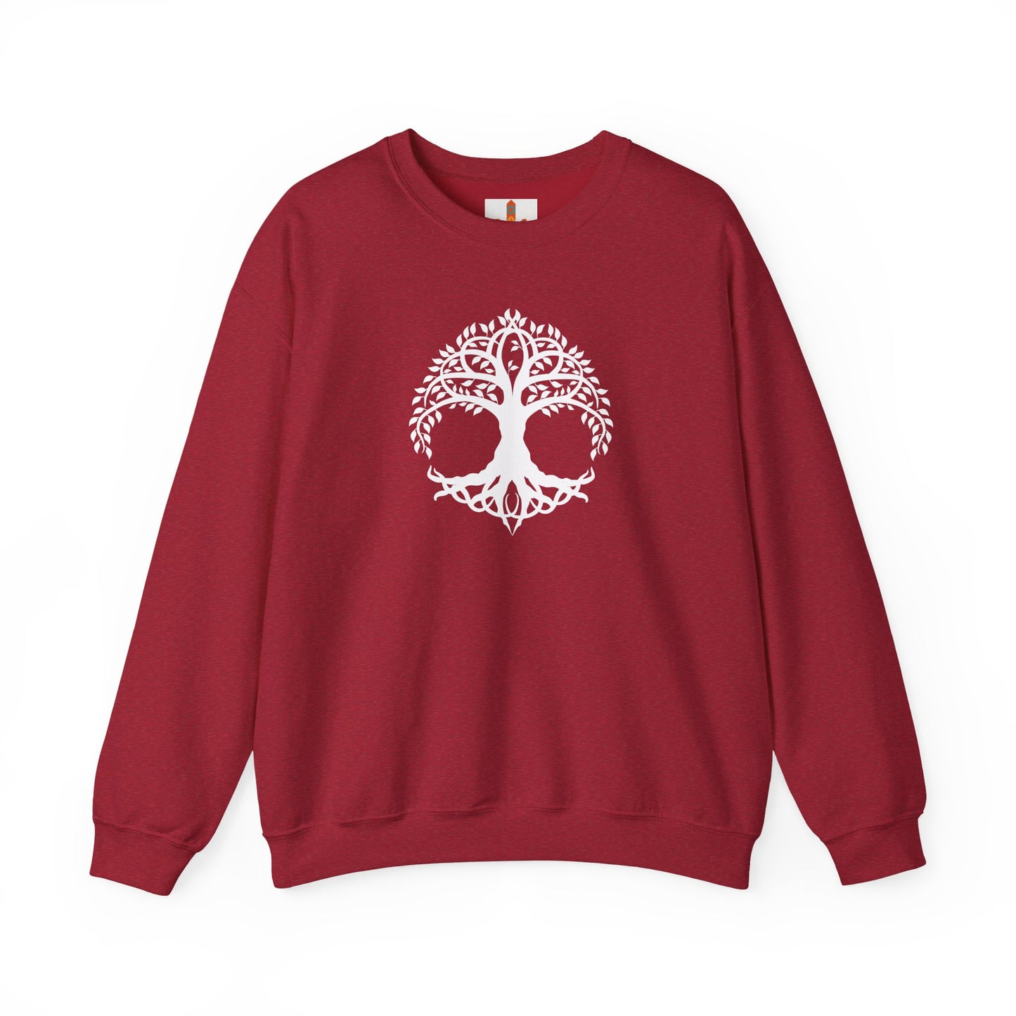 White Celtic Tree of Life Design Sweatshirt