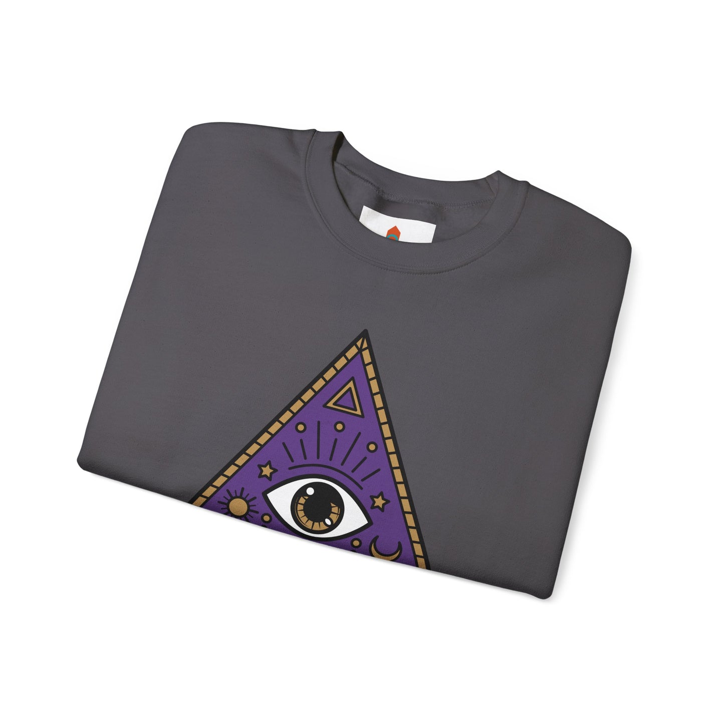 White Evil Eye and Pyramid Sweatshirt