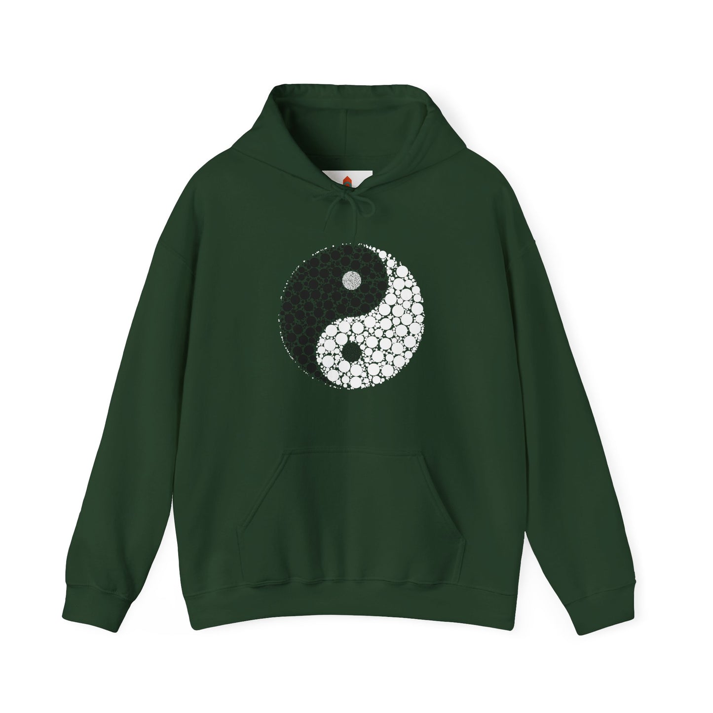 Yin Yang made with Dots Hoodie