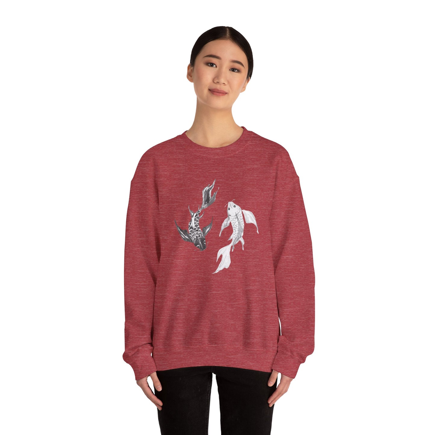 Koi Fish Yin and Yang Sweatshirt