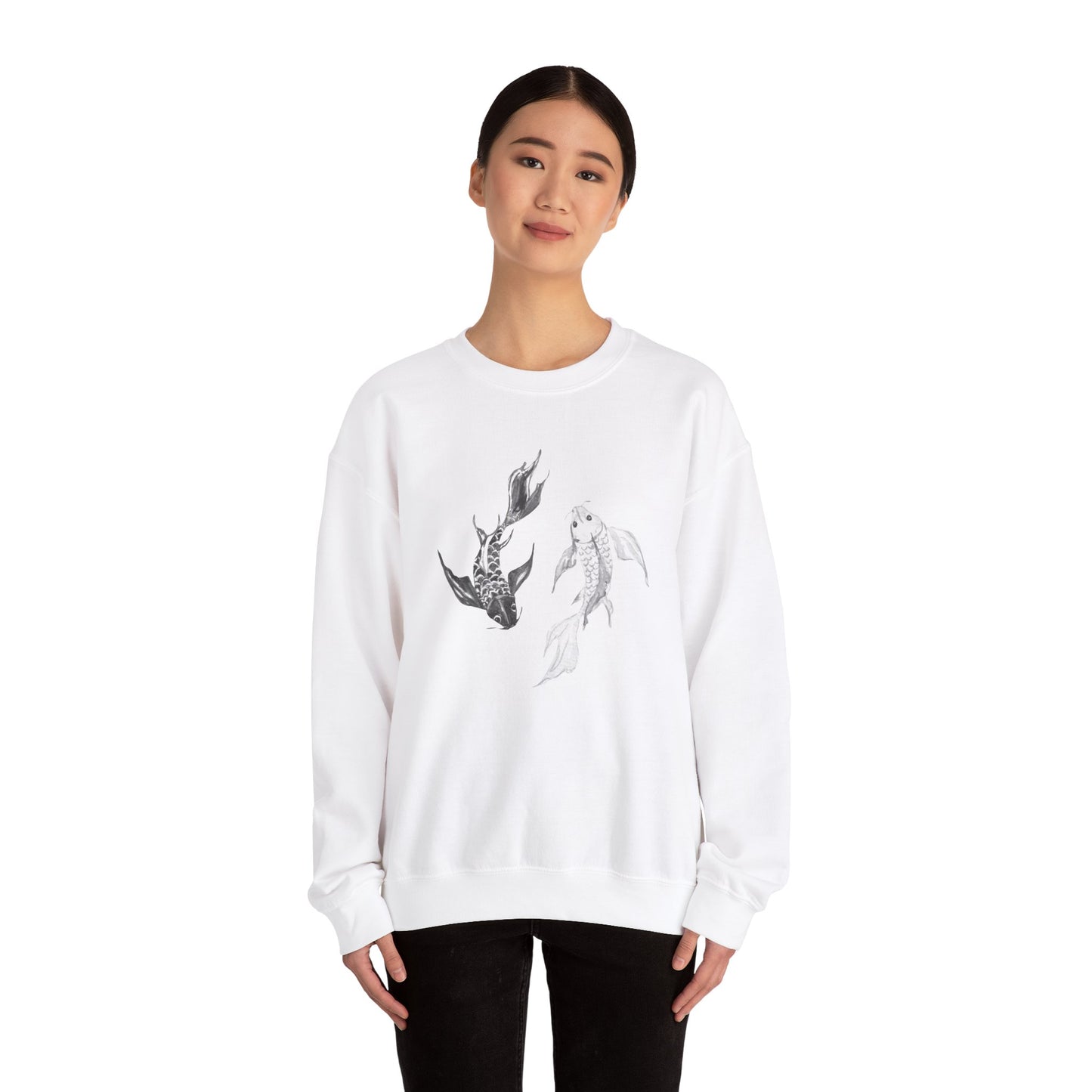 Koi Fish Yin and Yang Sweatshirt