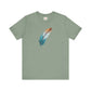 Blue and White Feather T-shirt