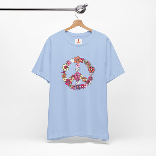 Peace Sign made from Flowers T-shirt