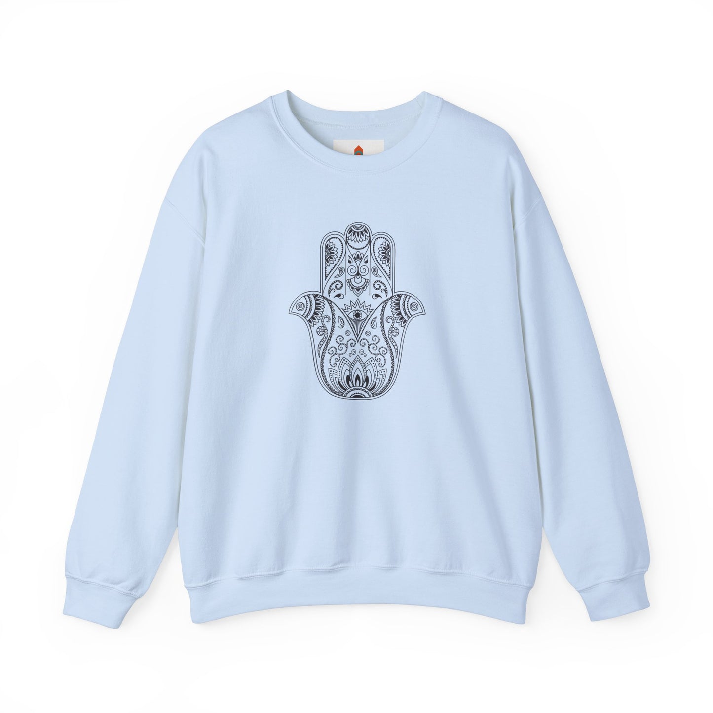 Lotus Flower Hamsa Hand Sweatshirt