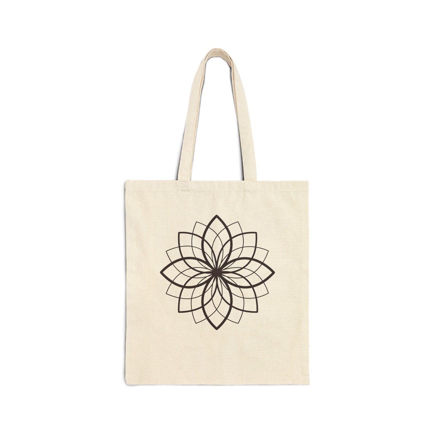 Lotus Flower of Life Cotton Tote Bag