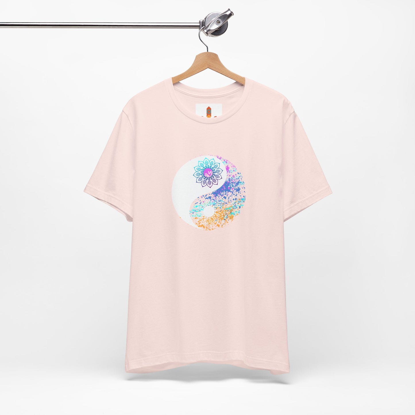 Colorful Lotus Yin Yang T-shirt