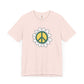 Peace Sign in White Flower T-shirt