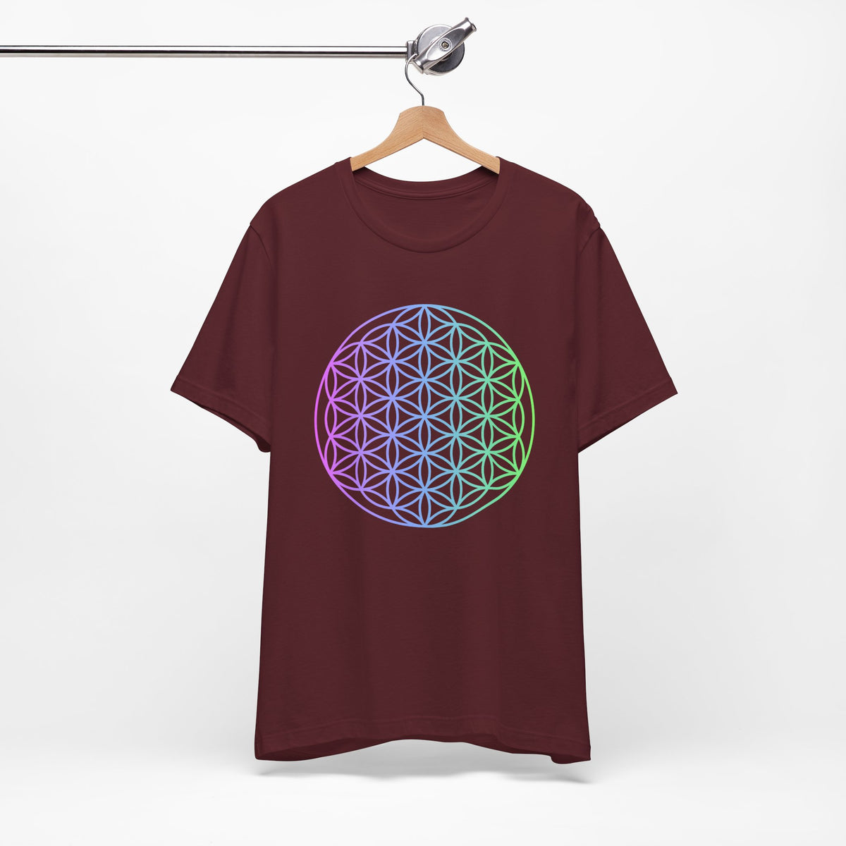 Blue and Green Flower of Life T-shirt (NEW)