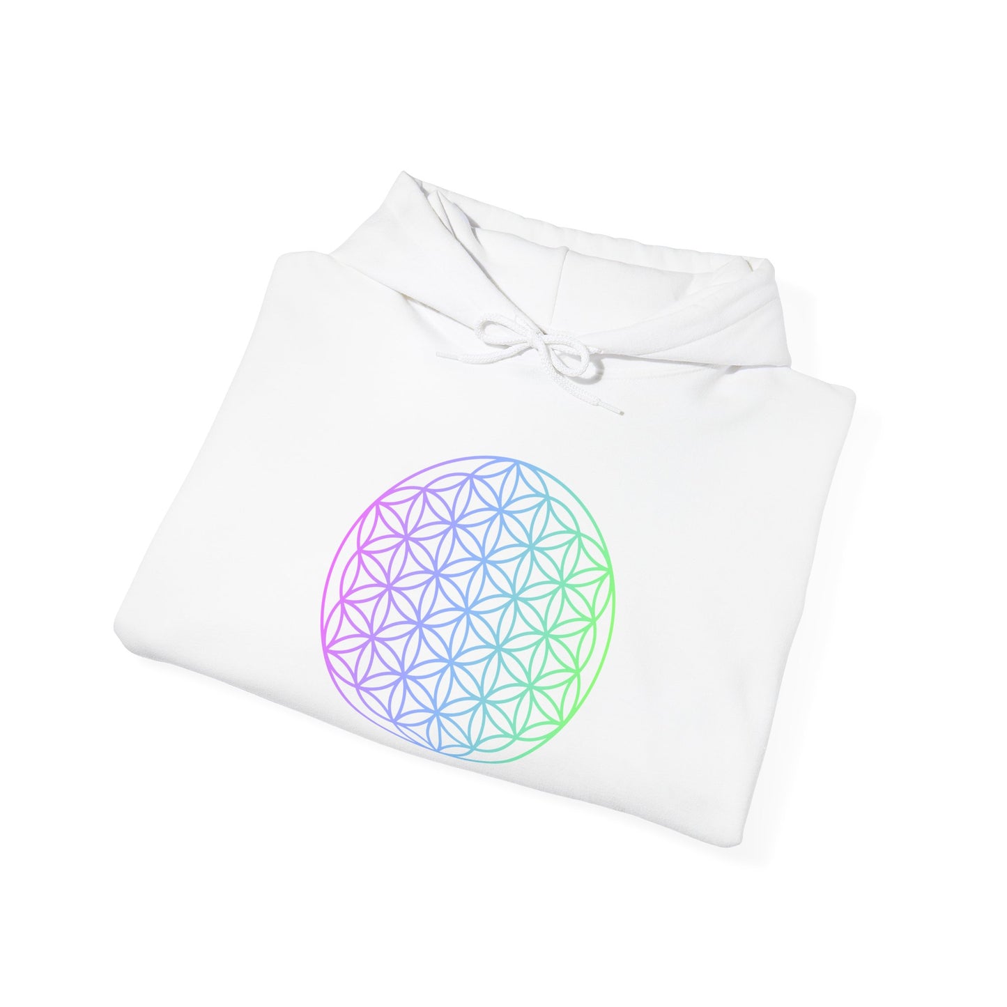 Blue and Green Flower of Life Hoodie