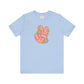 Peace Hand Sign with Flowers T-shirt