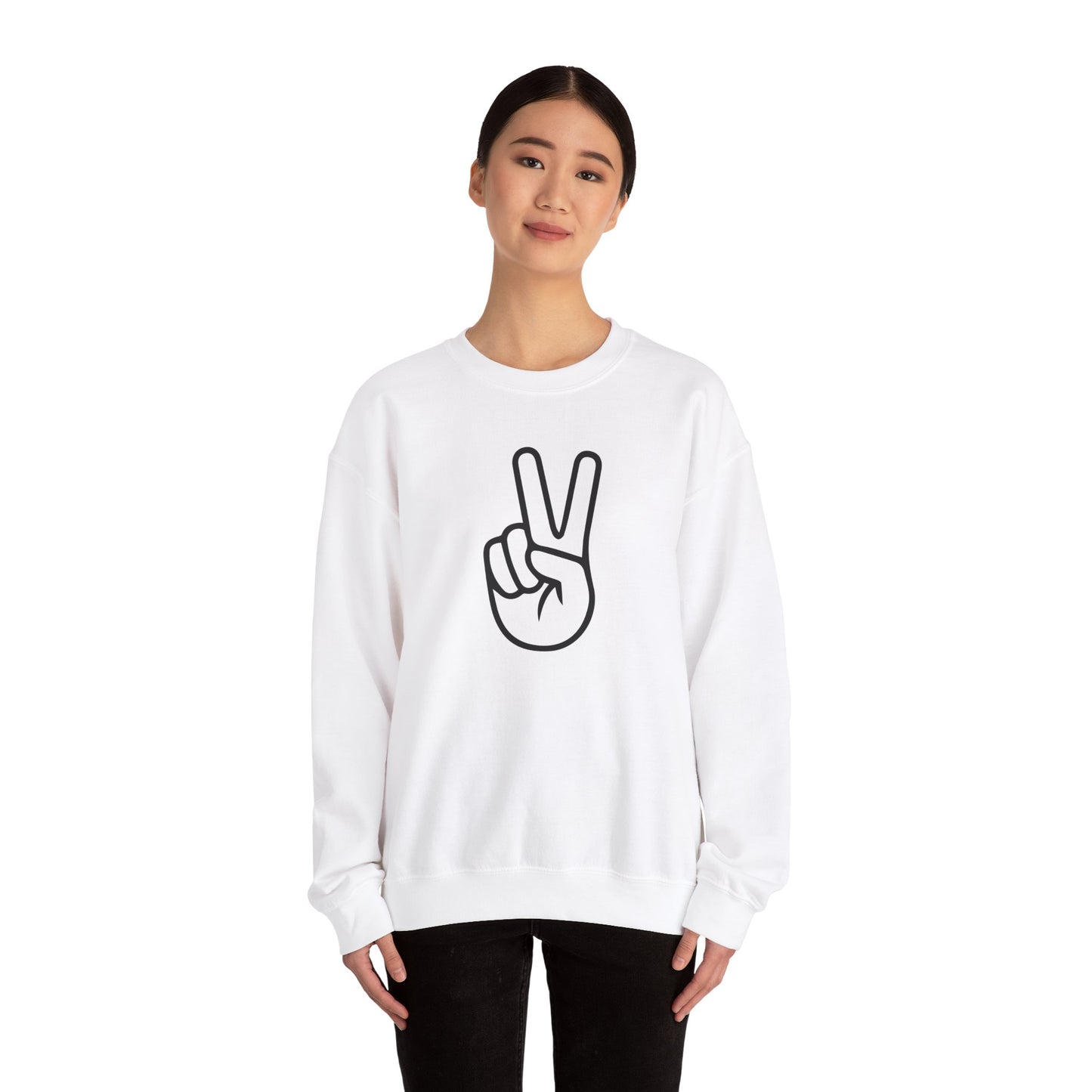 Simple Peace Hand Sign Sweatshirt