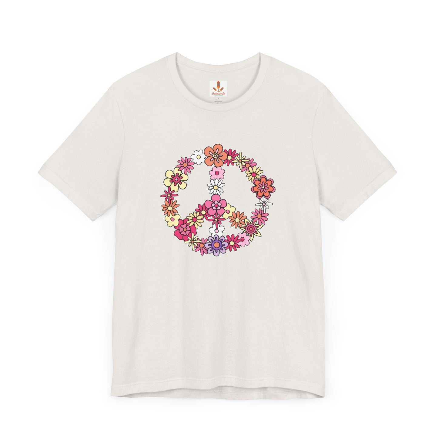 Peace Sign made from Flowers T-shirt
