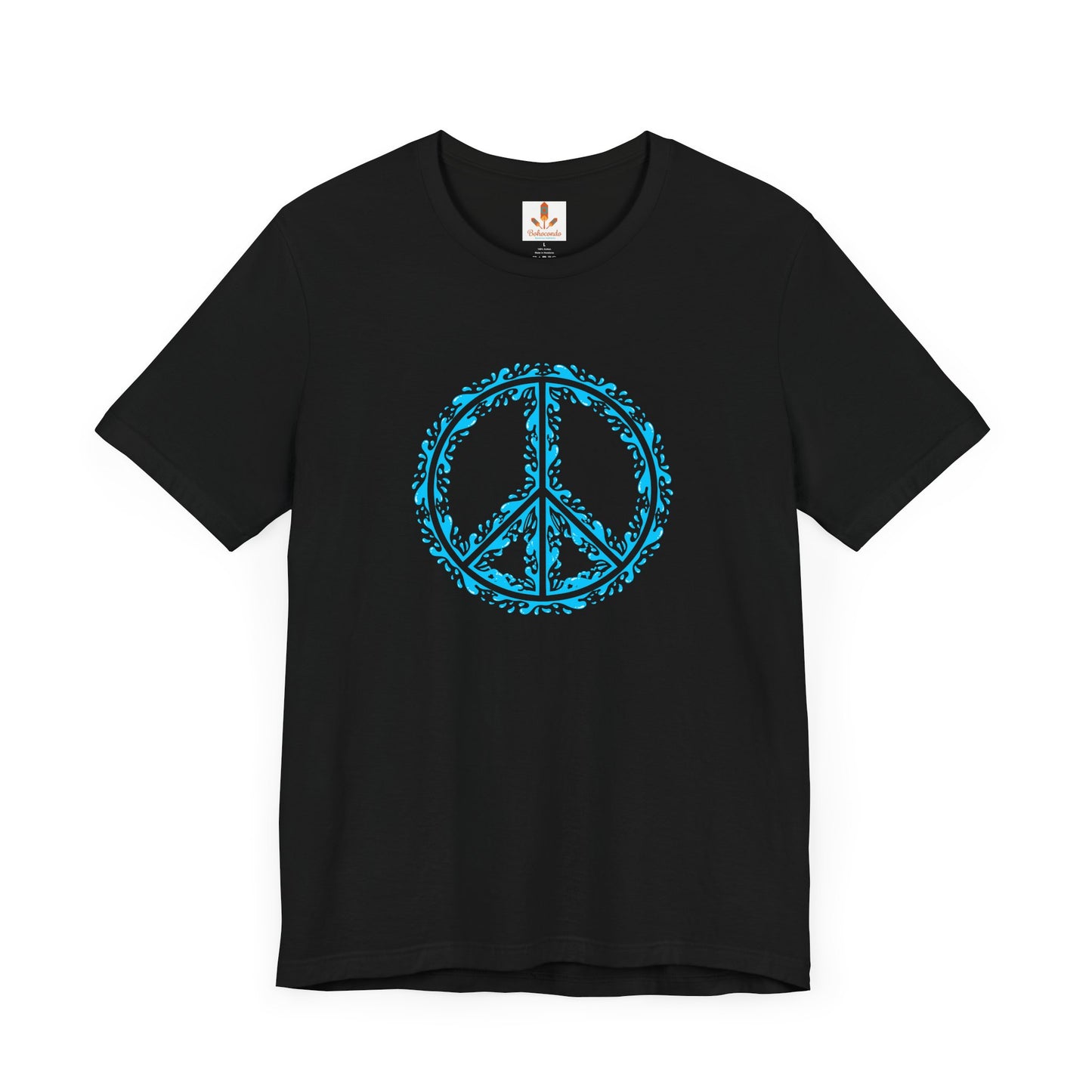 Peace Sign with Water Design T-shirt