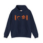 Om Written in Orange Hoodie
