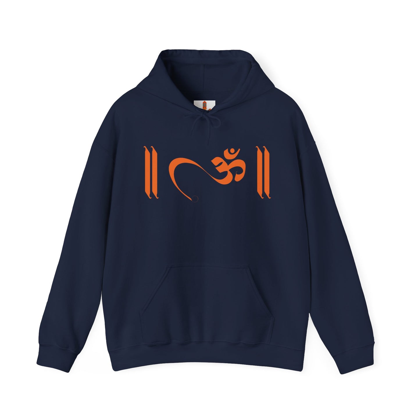 Om Written in Orange Hoodie