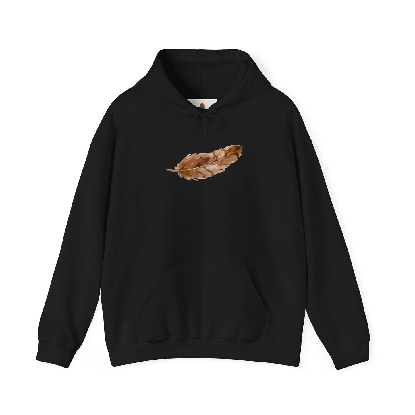 Brown Feather Hoodie