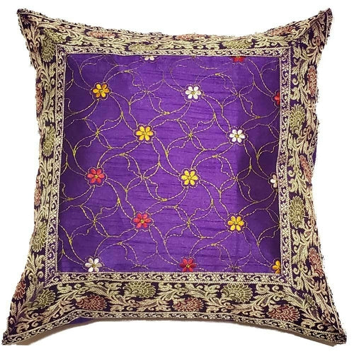 Jacquard Embroidery Patchwork Cushion Cover – Bohemian Home Accent