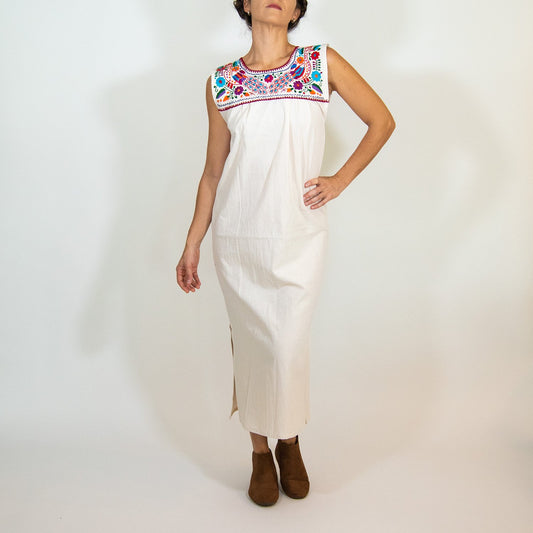 Maxi Isidra Mexican Embroidered Boho Dress
