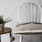 Beige Wool Pillow Cover with Mountains