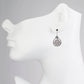 Filigree Art Rose Quartz Drop Earrings
