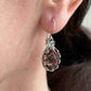 Filigree Art Alexandrite Oval Drop Earrings