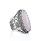 Filigree Art Rose Quartz Statement Ring