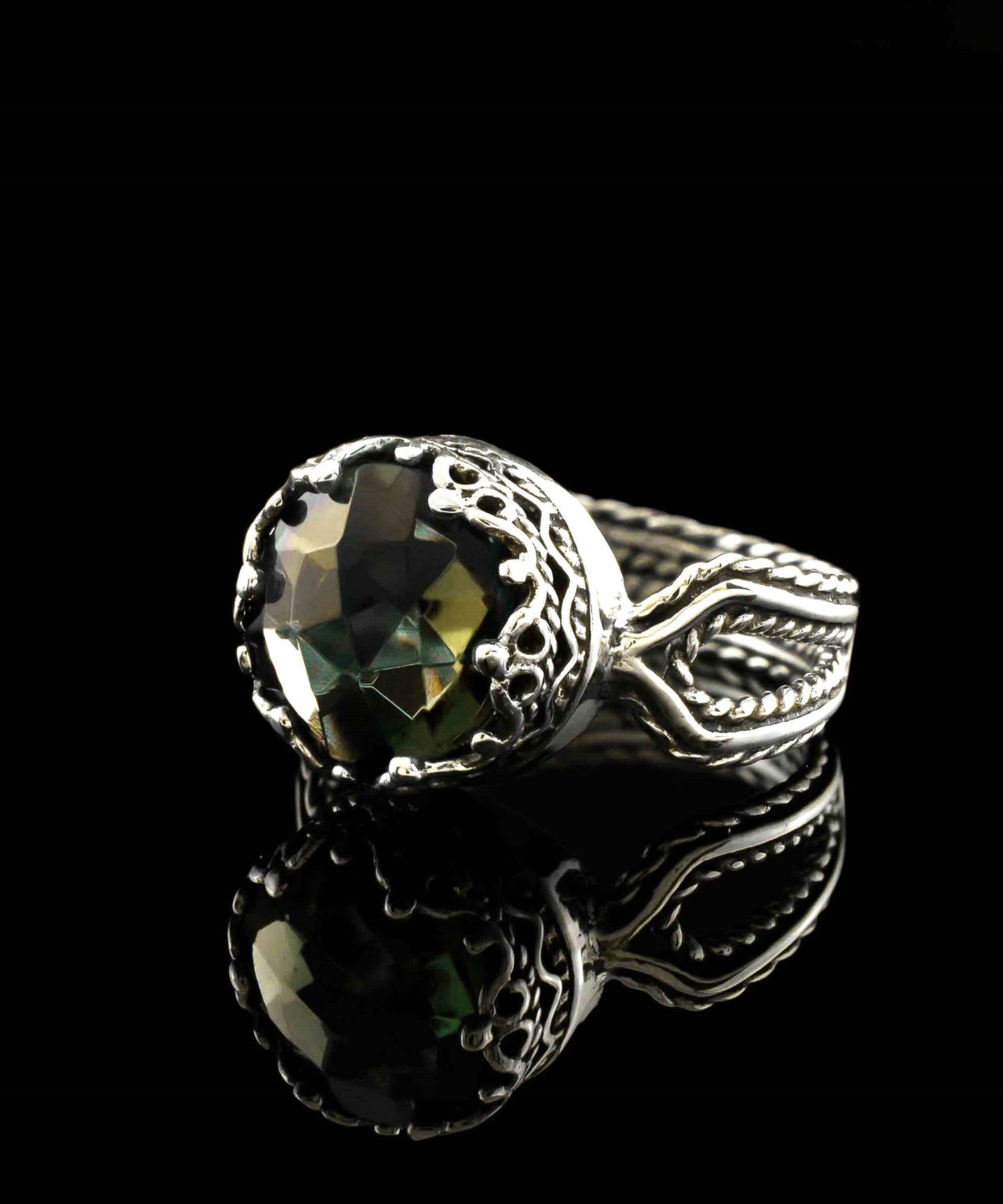 Alexandrite Gemstone Sterling Silver Ring