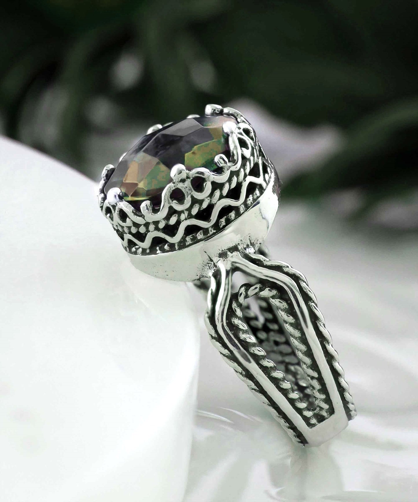 Alexandrite Gemstone Sterling Silver Ring