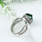Peridot Gemstone Filigree Art Cocktail Ring
