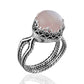 Rose Quartz Filigree Art Gemstone Ring