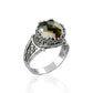 Greek Key Pattern Filigree Art Alexandrite Ring