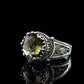 Greek Key Pattern Filigree Art Alexandrite Ring