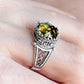 Greek Key Pattern Filigree Art Alexandrite Ring