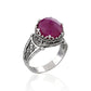 Filigree Art Ruby Ring