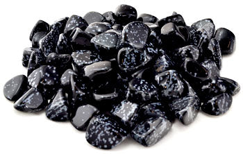 1 lb Snow Flake Obsidian Tumbled Stones