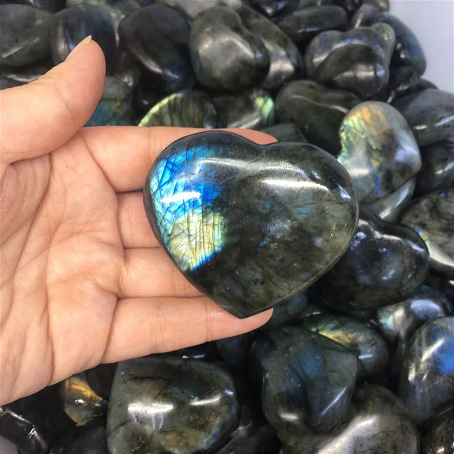 Moonstone Labradorite Palm Stones