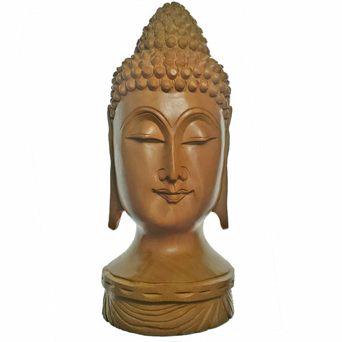 Hand Carved Wooden Buddha Statue