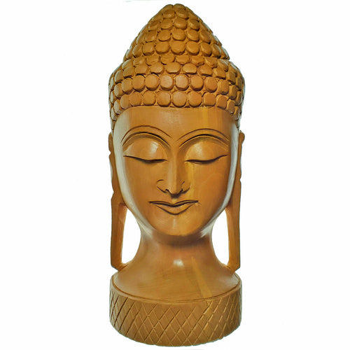 Hand Carved Wooden Buddha Statue