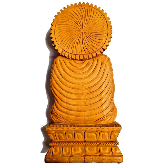 Hand Carved Wooden Buddha Statue