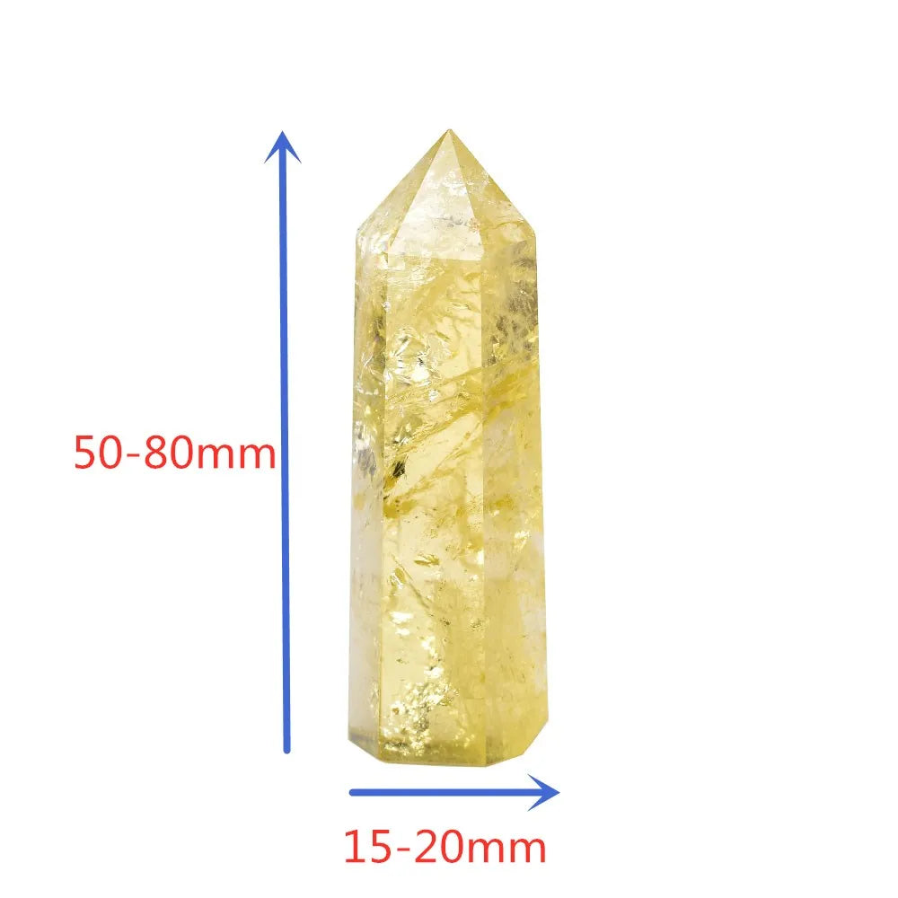 Natural Citrine Crystal Point