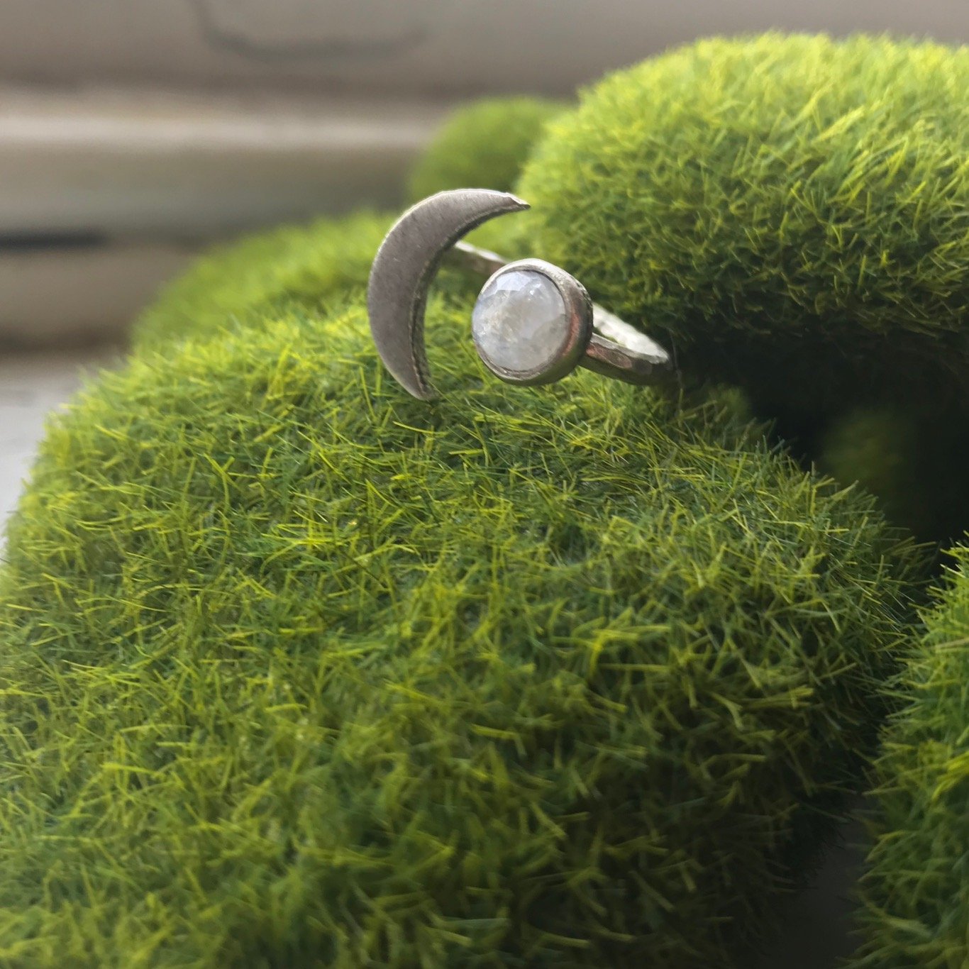 Moon Goddess Ring with Moonstone