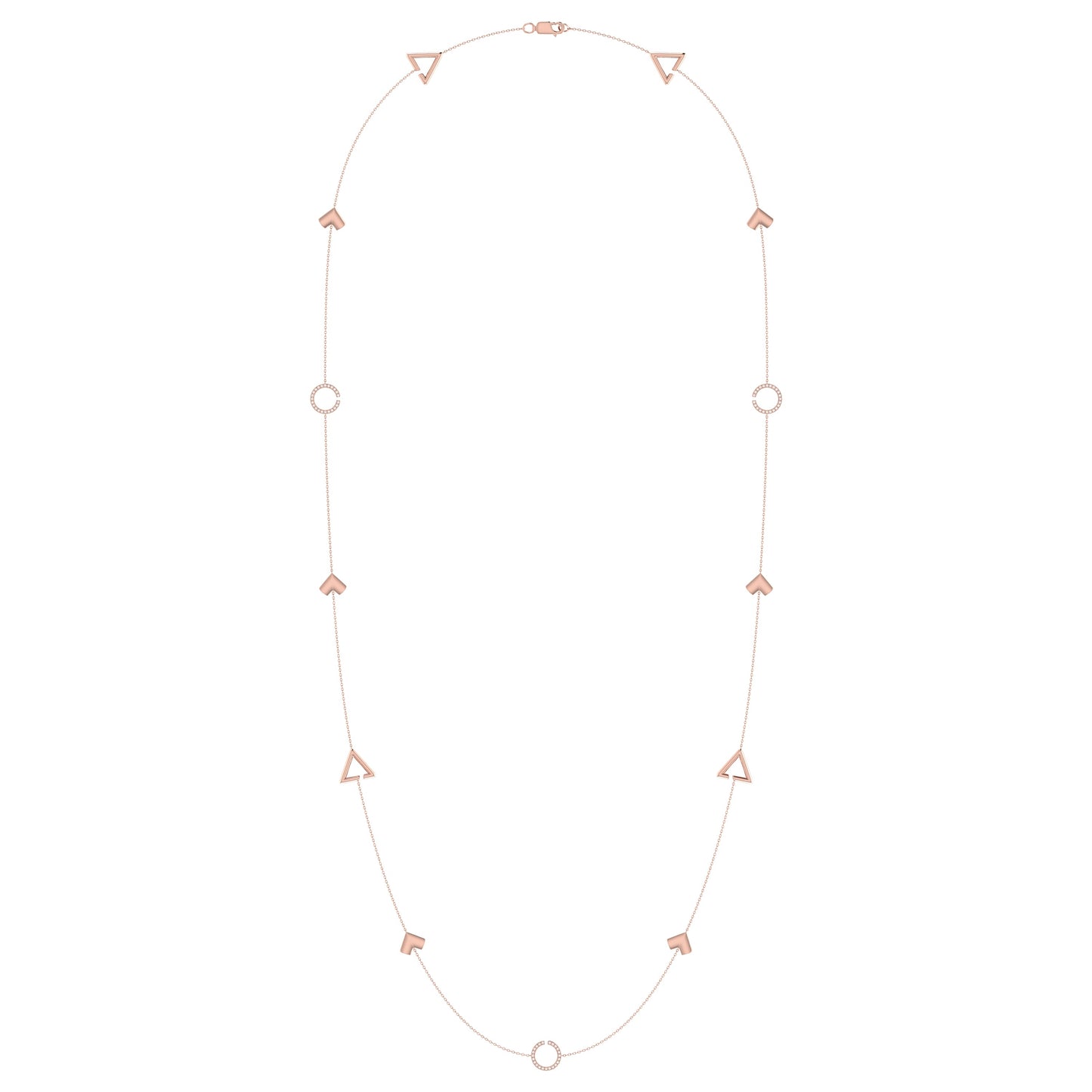 Avani Skyline Geometric Layered Diamond Necklace