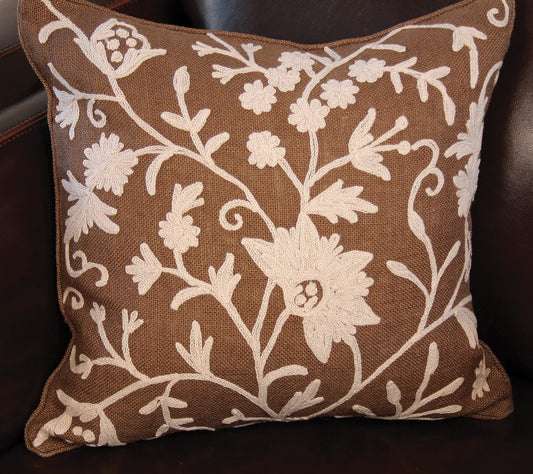 Vine Jute Bohemian Pillow