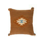 Belegui Flat Weaved Pillow Cover with Caramel Diamond