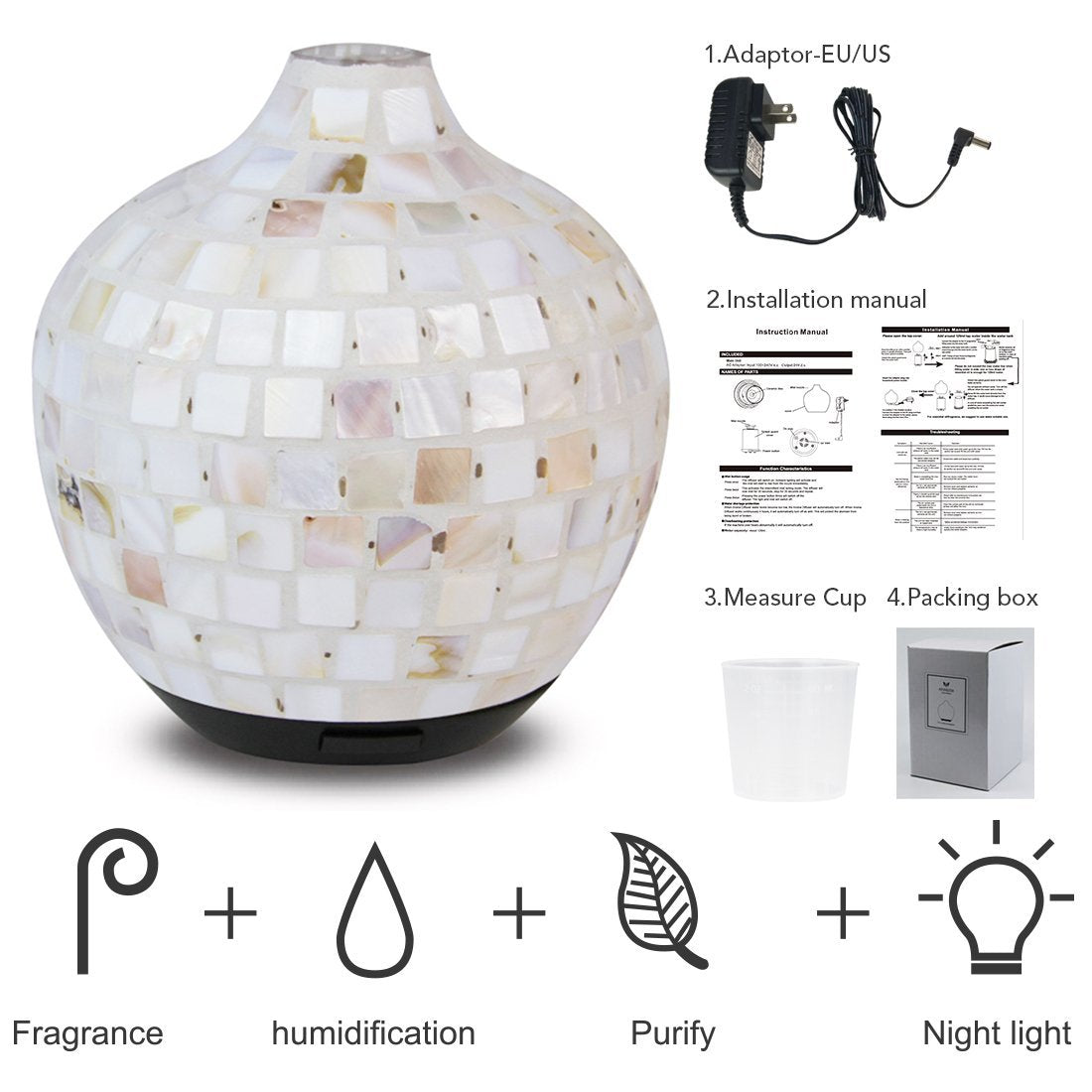 Bohemian Mosaic Design Essential Oil Diffuser